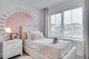 The generously-sized children’s bedrooms in the Denali show home at North Ridge Towns Brighton are sure to delight. SUPPLIED
