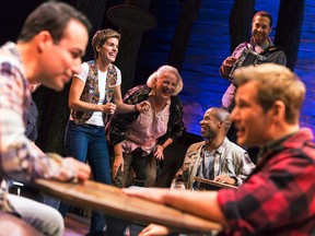The cast of the hit Broadway musical "Come From Away," are shown in a supplied photo.
