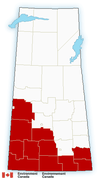 A heat warning was issued for southwestern Saskatchewan on June 17, 2022