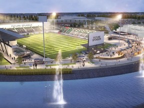 Soccer Stadium rendering