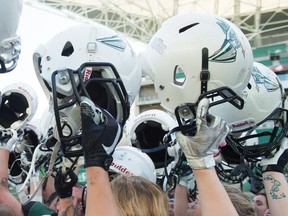 Saskatoon Valkyries football helmets