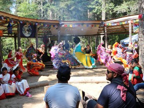 Dancers perform at the Ness Creek Music Festival.