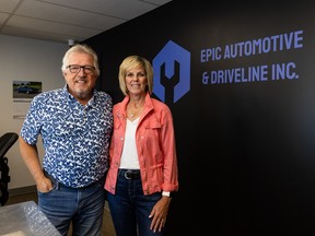 After working over 40 years in the automotive industry, Bob Harder, left, and Shelley McConnell-Harder opened Epic Automotive and Driveline to fix automotive, heavy trucks and agriculture equipment.