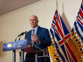BC Premier John Horgan announced Tuesday, June 28, 2022 at the Pinnacle Hotel in Vancouver, BC that he will not be seeking re-election and that he is stepping down as party leader pending a leadership race. Horgan chairs the Council of the Federation of premiers.