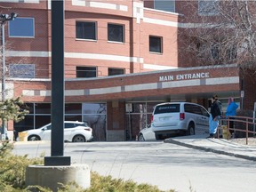 Das Regina General Hospital in Regina, Saskatchewan am 6. April 2021.