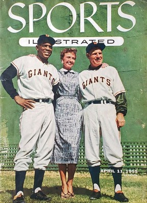 New York Giants Willie Mays, Loraine Day Durocher And Sports Illustrated  Cover Art Print