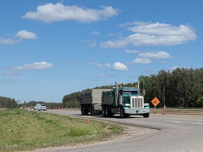 The Highway 3 twinning project west of Prince Albert is underway.