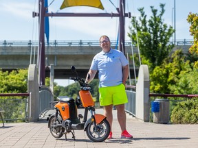 Ben Quattrini is an entrepreneur who is looking to start an e-scooter business in Saskatoon. Photo taken in Saskatoon, SK on Tuesday, August 16, 2022.