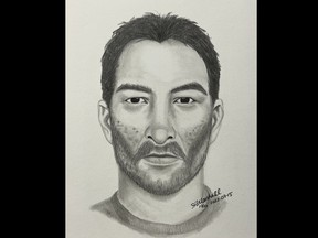 Ein RCMP-Skizzenkünstler aus Saskatchewan hat eine zusammengesetzte Skizze des Verdächtigen in einem gemeldeten sexuellen Übergriff erstellt, der am 25. Juni 2022 in La Ronge stattfand. Der Verdächtige wird als in den Vierzigern oder Fünfzigern und groß und schlank beschrieben. Er hat braune Augen und braunes, möglicherweise ergrauendes Haar, das zurückgeht. Es wird beschrieben, dass er einen Bart und eingefallene Wangen hat, möglicherweise verursacht durch Aknenarben.