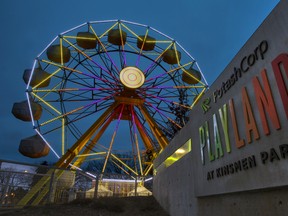 The ferris wheel at Nutrien Playland at Kinsmen Park.