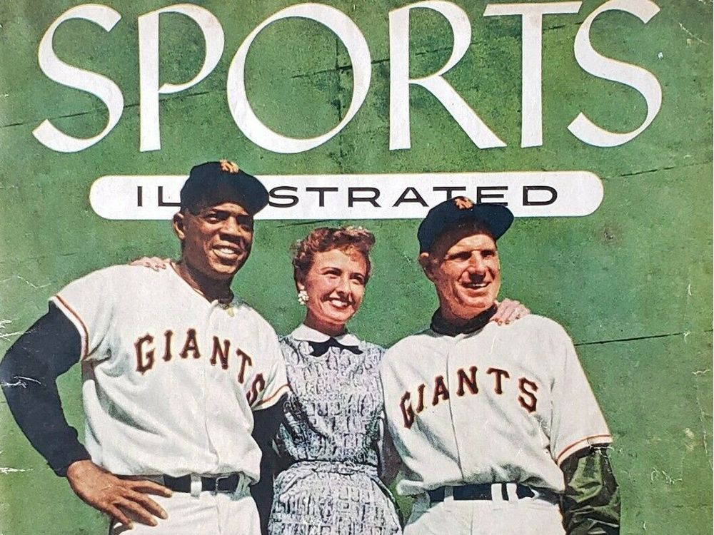 Jackie Robinson and Roy Campanella with manager Leo Durocher]
