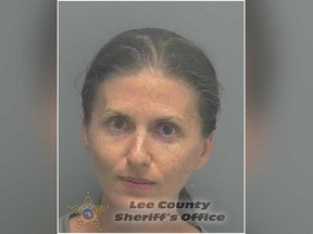 Sheila O'Leary is pictured in a booking photo from Lee County Sheriff's Office.