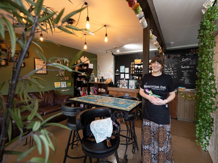  April Watson in Manifestations Café which she opened in June in Riversdale to offer blends of teas from around the world. Photo taken in Saskatoon, Sask. on Thursday, Aug. 4, 2022.