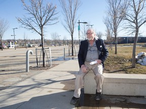 Gary Marvin, an architect who helped lead a campaign in the mid-1980s to locate a new arena on the site south of the farmers' market, poses by the Saskatoon Farmers Market in Saskatoon, Sk on Thursday, March 21, 2019.