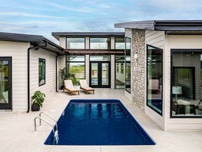 Offering a gorgeous outdoor living space, the latest grand prize showhome from the Hospital Home Lottery is the first ever to have a pool.