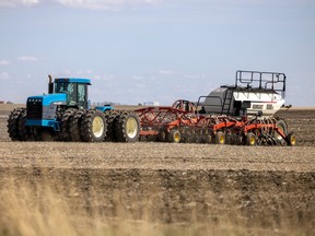 A farmer seeds a crop just southeast of Regina on Tuesday, May 17, 2022. 
TROY FLEECE / Regina Leader-Post