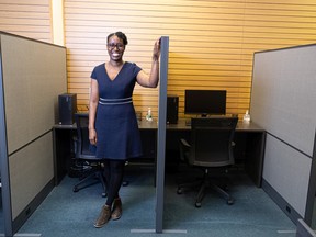 Kikoo Ndhlovu, executive director at the non-profit Abilities Connected Employment Project, in her office in Confederation Mall on Sept. 13, 2022.