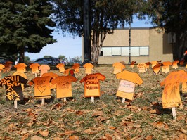 Orange shirt signs