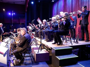 The Saskatoon Jazz Orchestra during a performance at the Broadway Theatre in Saskatoon. The SJO and the SaskTel Saskatchewan Jazz Festival are presenting The Poetics of Jazz on Oct. 22, 2022. (Saskatoon Jazz Orchestra)