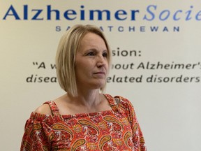 Joanne Bracken, CEO of Alzheimer Society of Saskatchewan, inside the office on Wednesday, October 19, 2022 in Regina.