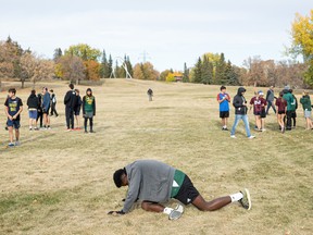Saskatoon city high school students compete in the cross-country championship at Victoria Park. Photo taken in Saskatoon, Sask. on Wednesday, October 5, 2022.