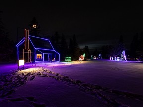 The Enchanted Forest event's newest display this year was "I'll be home for Christmas," Nov. 17, 2022.