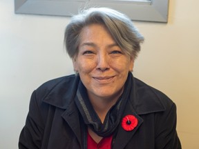 Karen Sanders, executive director of the Piwapan Wellness Centre in La Ronge, poses for a photo on November 9, 2022.