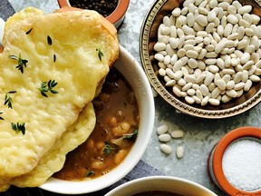 French Onion and White Bean Soup. Photo by Renée Kohlman.