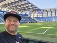 Saskatchewan super fan Lee Kormish attended the friendly game between Canada and Japan in Dubai ahead of the FIFA World Cup, which saw the Canadian team win 2-1 on Thursday, Nov. 17, 2022. Kormish will be attempting to break the record for the most attended matches at a single World Cup.