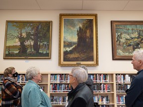 The collection of 29 original oil-on-canvas paintings still hangs today on the walls of Nutana Collegiate on 11th Street East in Saskatoon.
