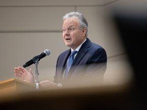 Stephen Poloz, former governor of the Bank of Canada, delivers the Cronkite Lecture in Public Law at the U of S College of Law.