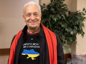 Sergii Shvets, 74 ans, de Kyiv, était un nouveau venu au Canada lors de l'événement Travelodge vendredi.