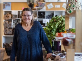 Wool Emporium owner Glenda Hudson is closing the store after 27 years due to economic and life changes. Photo taken in Saskatoon, Dec. 8, 2022.