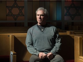 Rabbi Jeremy Parnes sits in Beth Jacob Synagogue in Regina, Saskatchewan on March 30, 2021. BRANDON HARDER/ Regina Leader-Post