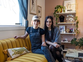 Sisters Tash and Anna Fulcher Gagnon are the owners of Pretty Young Thing Studios in Riversdale. Photo taken in Saskatoon on Jan. 26, 2023.