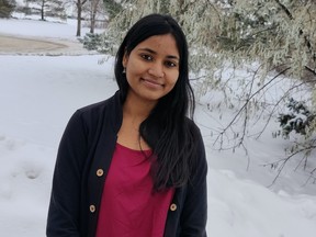 University of Saskatchewan College of Engineering PhD student, Priyanka Tirumareddy.