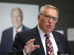 Saskatoon mayoral candidate Don Atchison holds a news conference at his campaign office. Photo taken in Saskatoon, SK on Friday October 23, 2020.