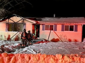 The Saskatoon Police Service and Saskatoon Fire Department are investigating a fatal Jan. 23 house fire. Photos provided by the Saskatoon Fire Department