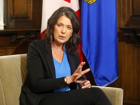 FILE PHOTO: Alberta Premier Danielle Smith gives her year end interview at the McDougall Centre in Calgary on Friday, December 16, 2022.