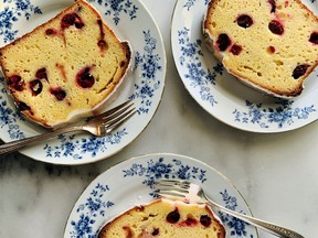 Orange glazed cranberry cream cheese loaf. Photo by Renee Kohlman.