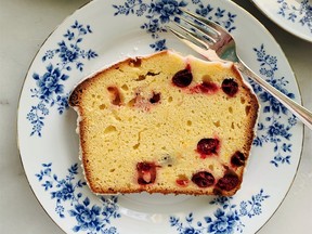 Orange glazed cranberry cream cheese loaf. Photo by Renee Kohlman.