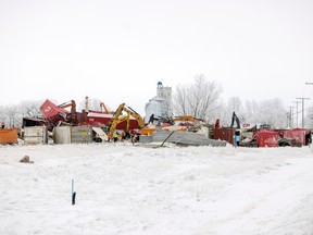 Lots of crews were cleaning up after a CP train derailment in the town of Chaplin on Monday, January 16, 2023. TROY FLEECE / Regina Leader-Post