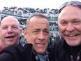 Regina's Len Antonini meets Tom Hanks at the 2013 Grey Cup in Regina.