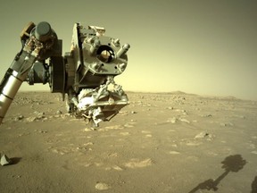 The Sherloc technology currently installed on the Mars Rover is shown in a handout photo. Proponents say the same technology that is used to search for signs of ancient life on Mars can be used to help decarbonize the oilsands.