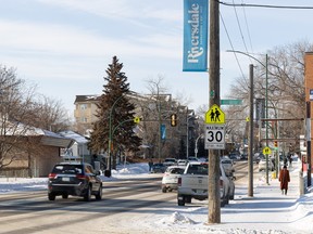 The St. Mary's Wellness and Education Centre school zone on 20th Street West between Avenue P South and Avenue L South is one of two slated for removal pending work on traffic calming measures and pedestrian crossings.