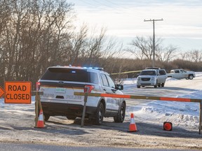 Saskatoon police and forensic identification technicians are investigating a suspicious death on Range Road 3062 near 11th St West.