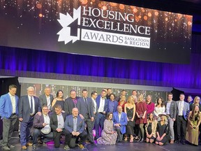 The 31st annual Housing Excellence Awards culminated with a group photo of this year’s award winners.