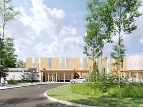 A design rendering of the new prekindergarten to Grade 6 elementary school in the village of La Loche in northern Saskatchewan. Construction has begun and is expected to be complete by the spring of 2025 (image courtesy Government in Saskatchewan)
