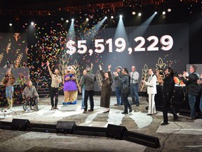 Raising $5,519,229 during the 20-hour fundraiser that wrapped up on Feb. 26, 2023 at Prairieland Park in Saskatoon, Telemiracle has now raised over $158 million since 1977. (Supplied photo)