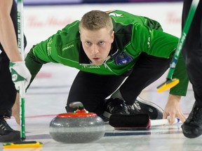 Colton Flasch, shown at last year's Brier, is trying to make a return trip.